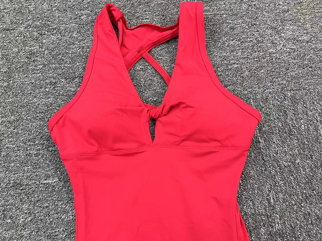 Ccombinaison sport femme, combinaison de gymnastique dos nu pour femmes, salopette de sport, vêtements d'entraînement de yoga pour femmes, ensemble de vêtements de fitness, combinaison de batterie