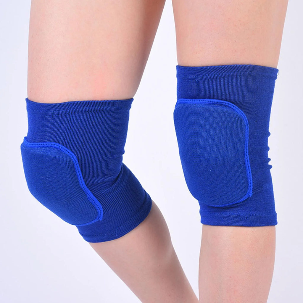 Genouillères de Compression élastiques pour sport, 2 pièces, protection du genou, éponge épaisse, Support pour la danse, l'entraînement