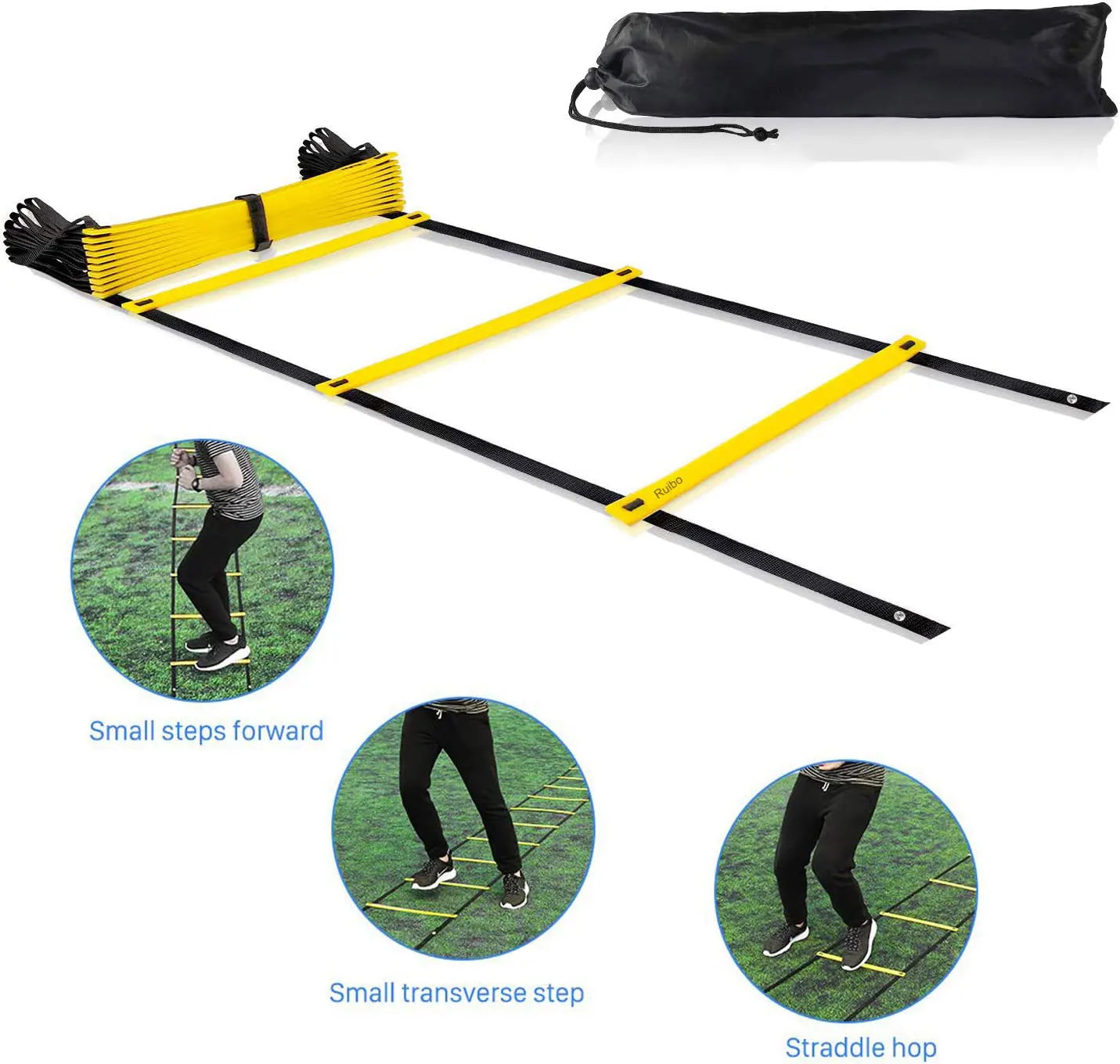 Échelles d'agilité en nylon pour l'entraînement de vitesse et le sport, sangles d'agilité, équipement d'échelle d'énergie pour l'entraînement de football, flexibilité