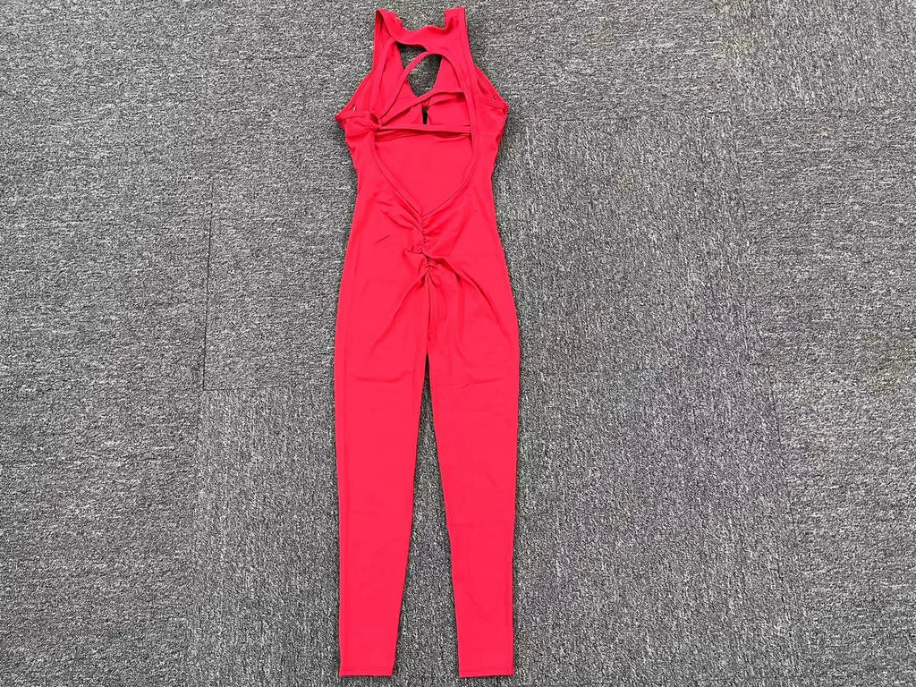 Ccombinaison sport femme, combinaison de gymnastique dos nu pour femmes, salopette de sport, vêtements d'entraînement de yoga pour femmes, ensemble de vêtements de fitness, combinaison de batterie
