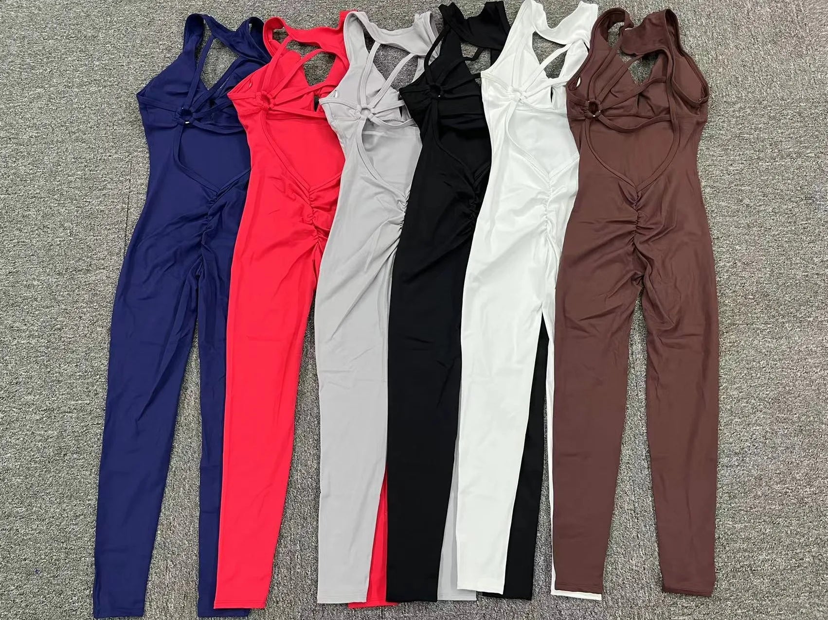 Ccombinaison sport femme, combinaison de gymnastique dos nu pour femmes, salopette de sport, vêtements d'entraînement de yoga pour femmes, ensemble de vêtements de fitness, combinaison de batterie