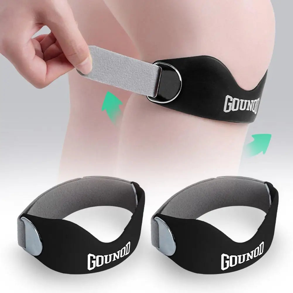 Genouillères à pression coussin, sangle de rotule, 1 pièce/2 pièces, genouillère de Sport réglable, douce, pressurisée, soutien de la rotule du genou, pulls