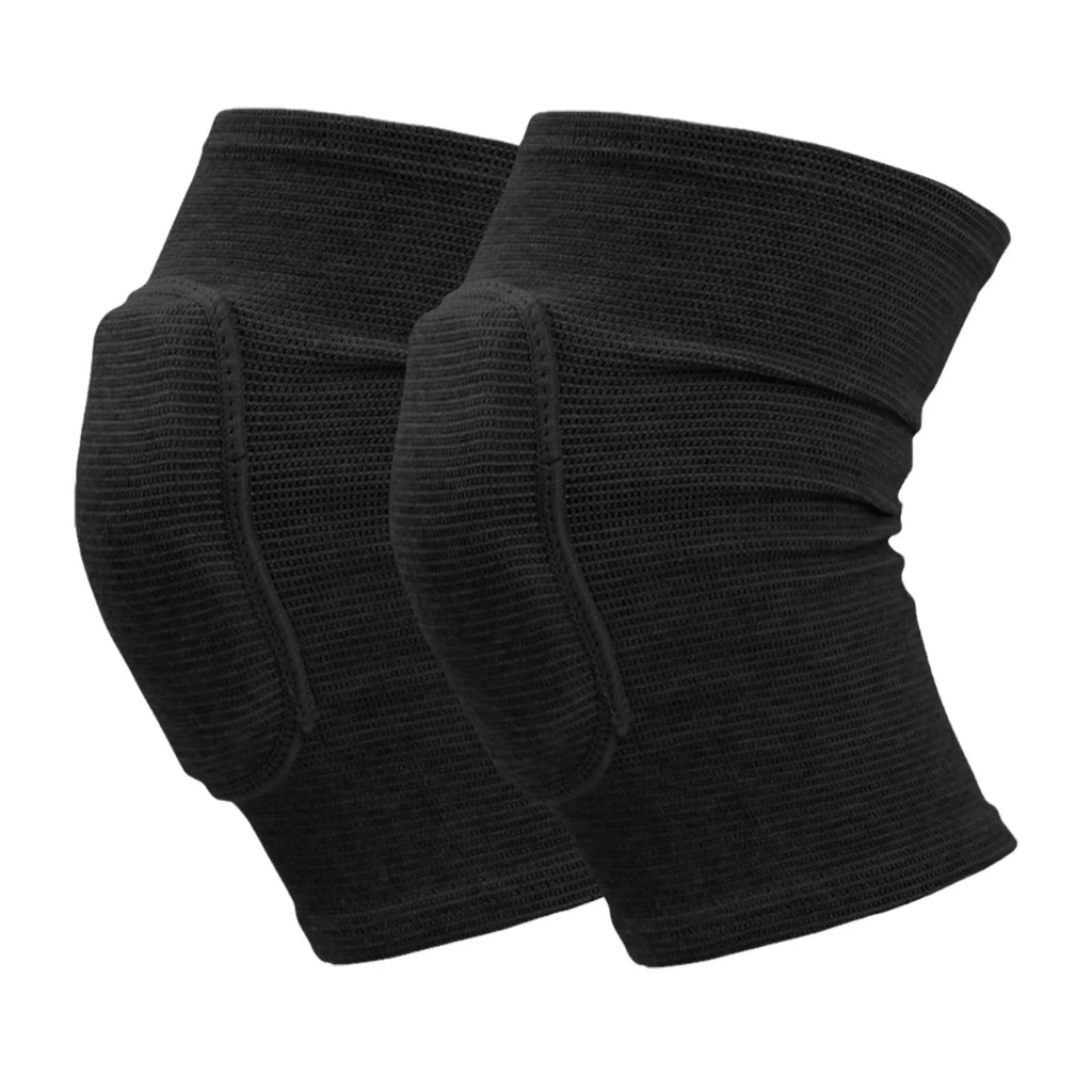 Genouillères de Compression élastiques pour sport, 2 pièces, protection du genou, éponge épaisse, Support pour la danse, l'entraînement
