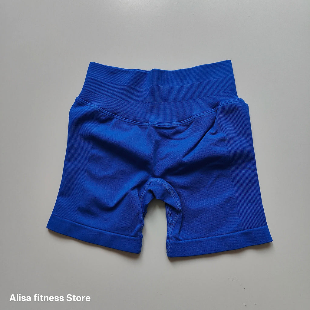 Shorts de yoga taille haute d'été, contrôle du ventre, shorts de fitness sans couture, shorts de course sexy, pantalon de fitness, leggings de yoga de couleur unie