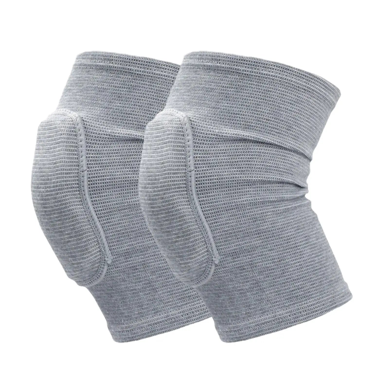 Genouillères de Compression élastiques pour sport, 2 pièces, protection du genou, éponge épaisse, Support pour la danse, l'entraînement