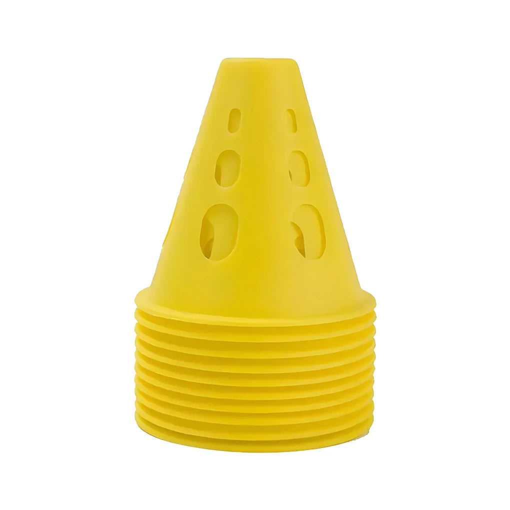 Solution de contrôle de la circulation de cône de route d'entraînement de marquage en plastique de 10 pièces pour l'entraînement de football et le stade rose