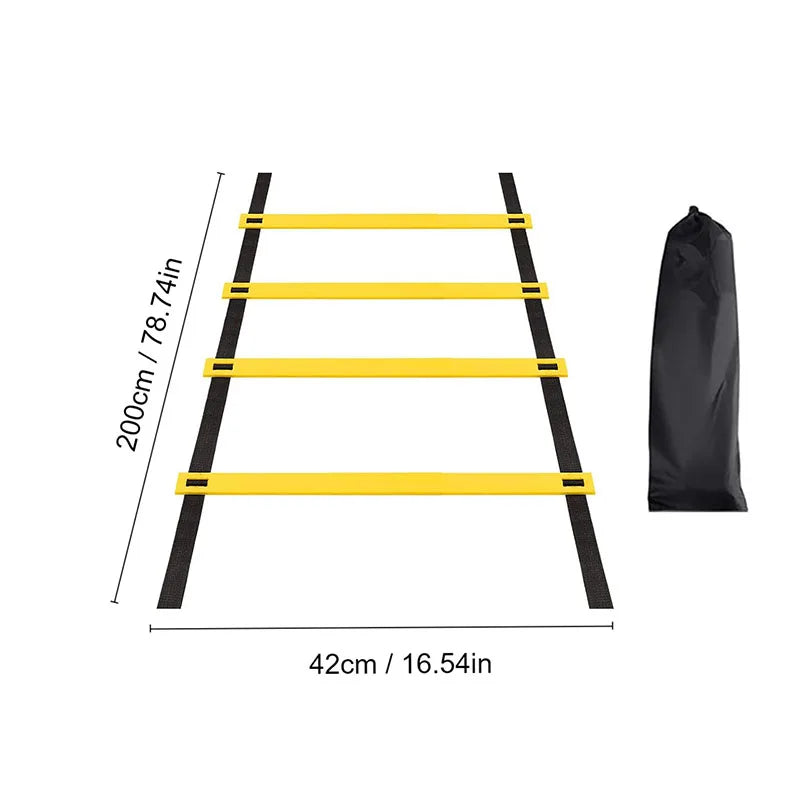 Échelles d'agilité en nylon pour l'entraînement de vitesse et le sport, sangles d'agilité, équipement d'échelle d'énergie pour l'entraînement de football, flexibilité