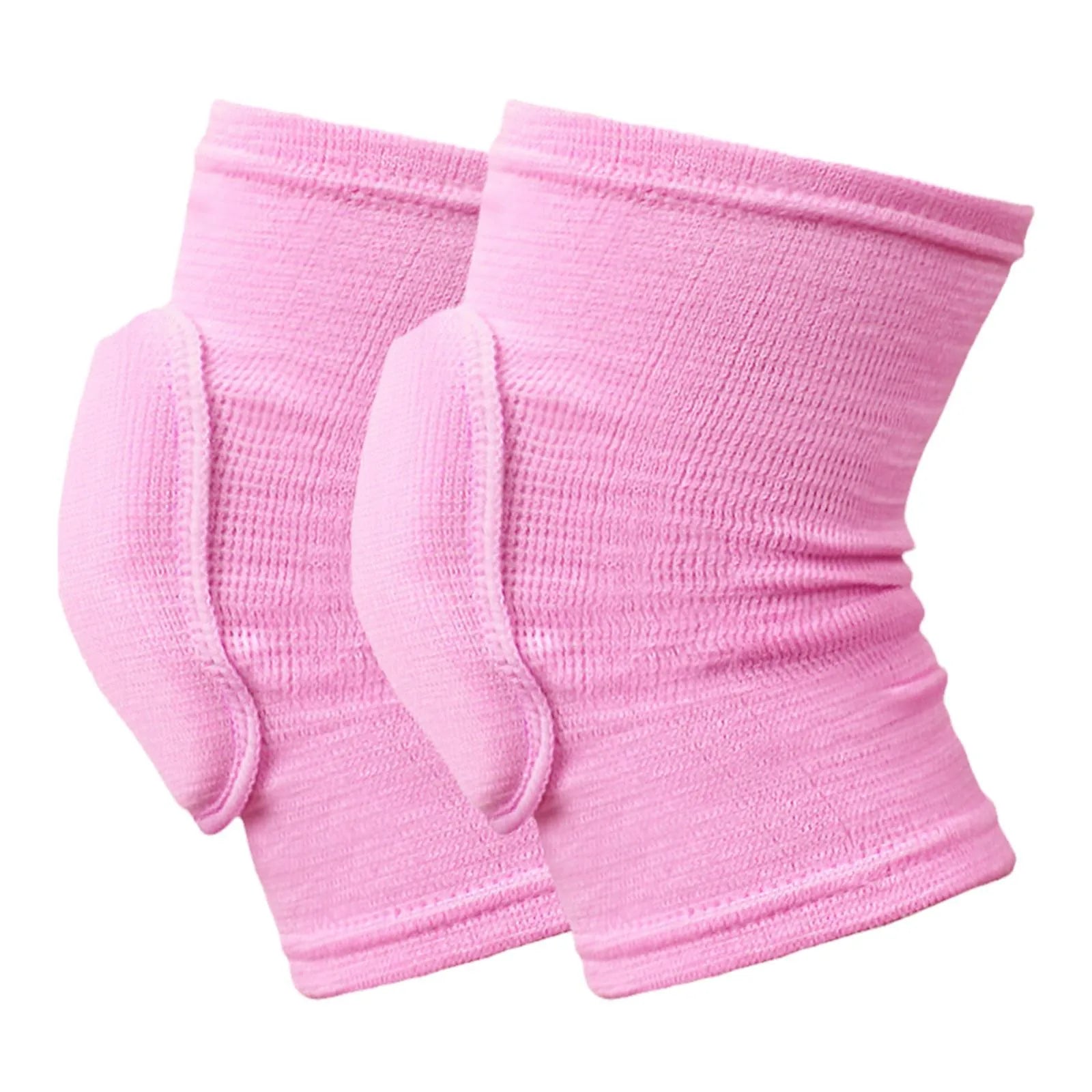 Genouillères de Compression élastiques pour sport, 2 pièces, protection du genou, éponge épaisse, Support pour la danse, l'entraînement