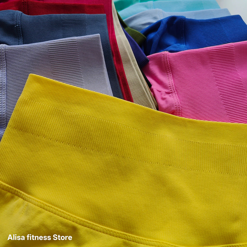 Shorts de yoga taille haute d'été, contrôle du ventre, shorts de fitness sans couture, shorts de course sexy, pantalon de fitness, leggings de yoga de couleur unie